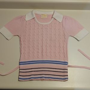 Vintage short sleeve sweater top